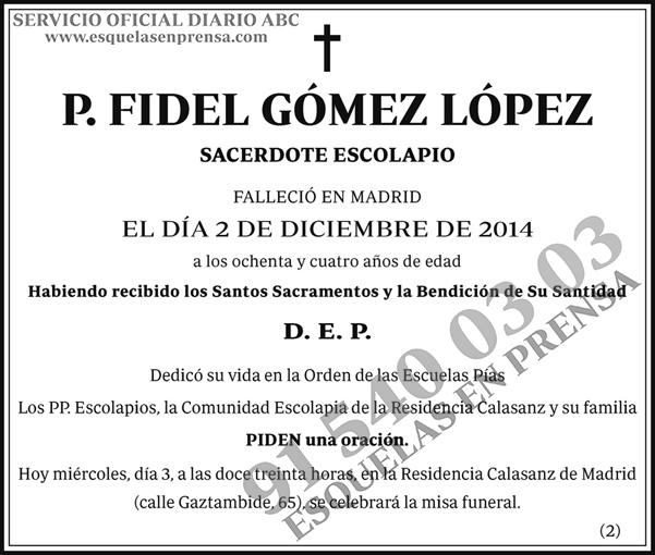 Fidel Gómez López